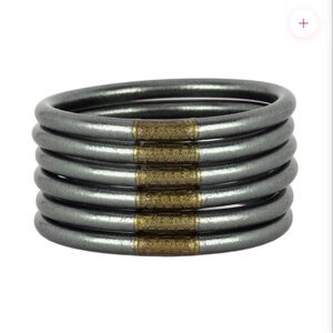 Budhagirl GRAPHITE ALL WEATHER BANGLES® (AWB®) - SERENITY PRAYER